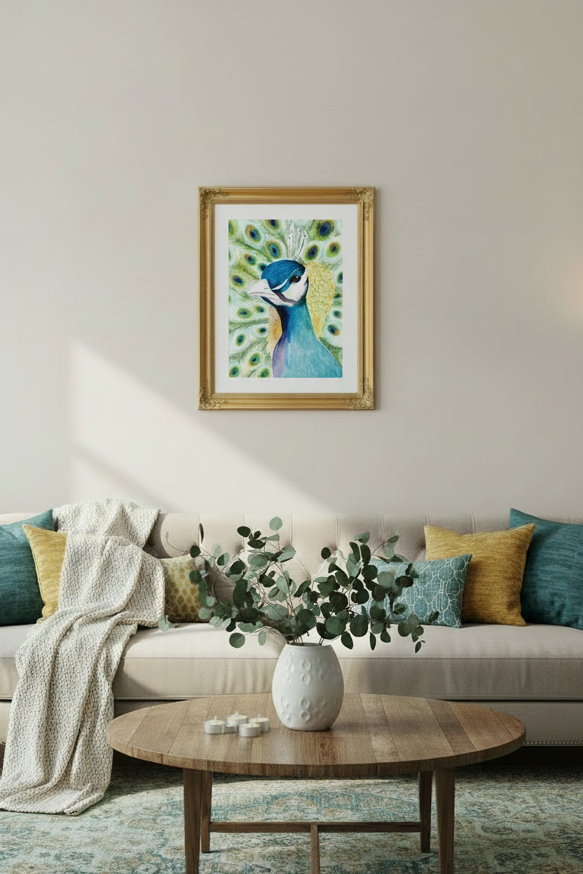 Print - Peacock Watercolor