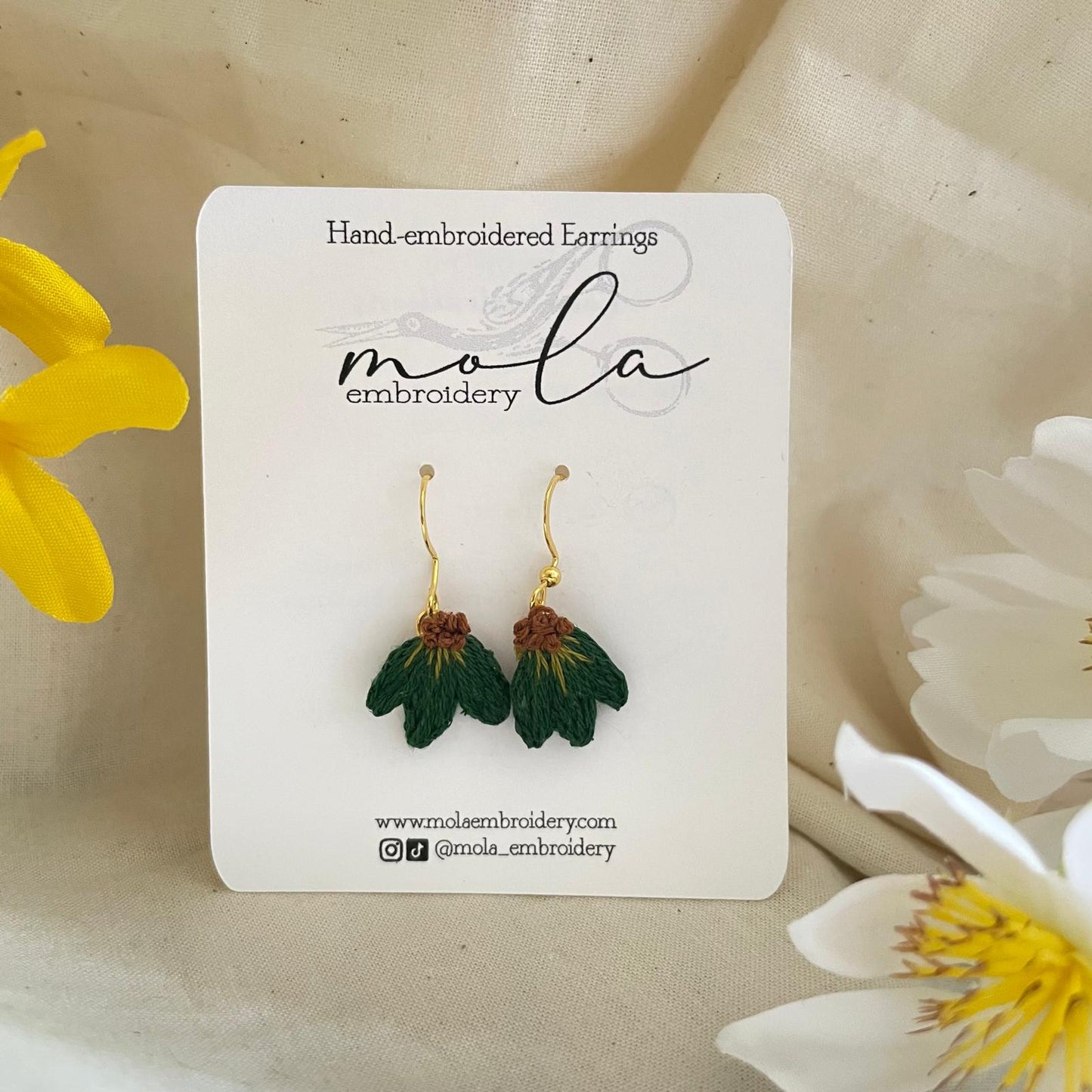 Earring - Cone Flower