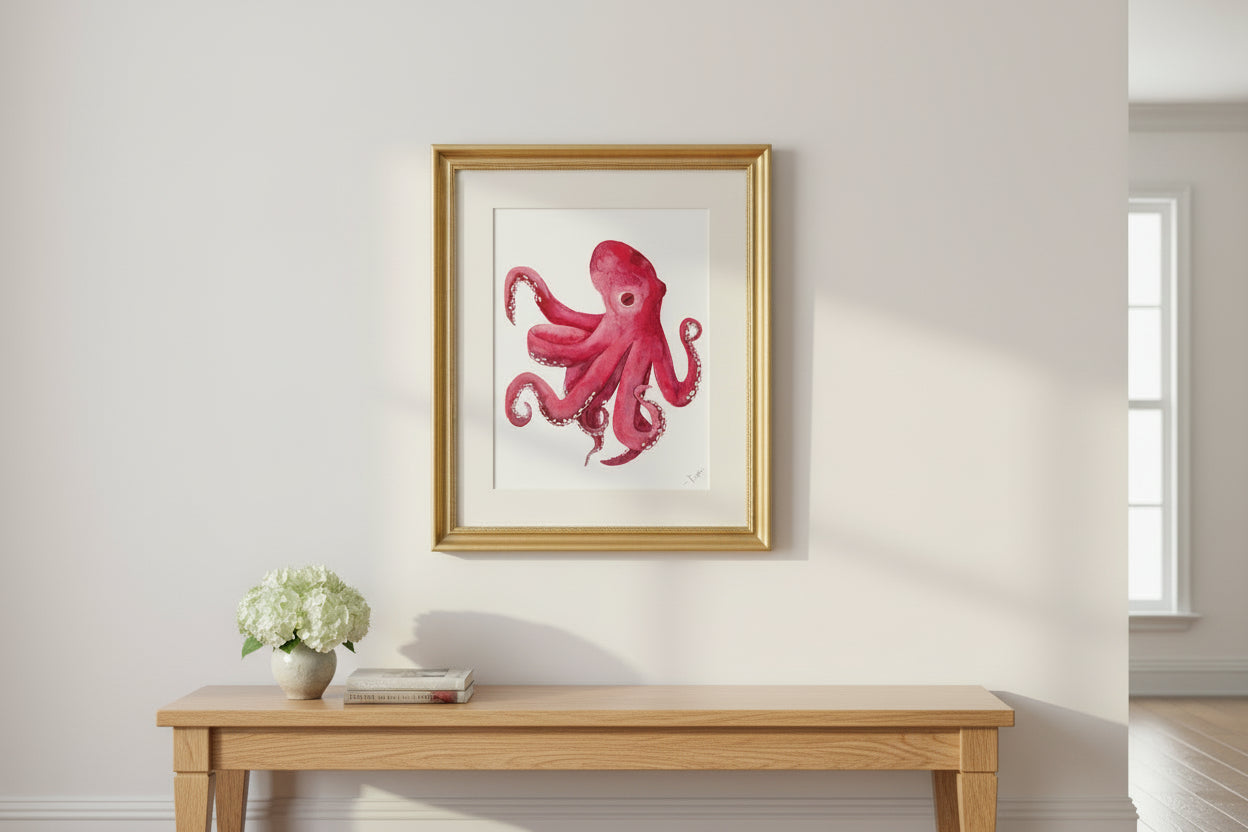 Print - Octopus Watercolor