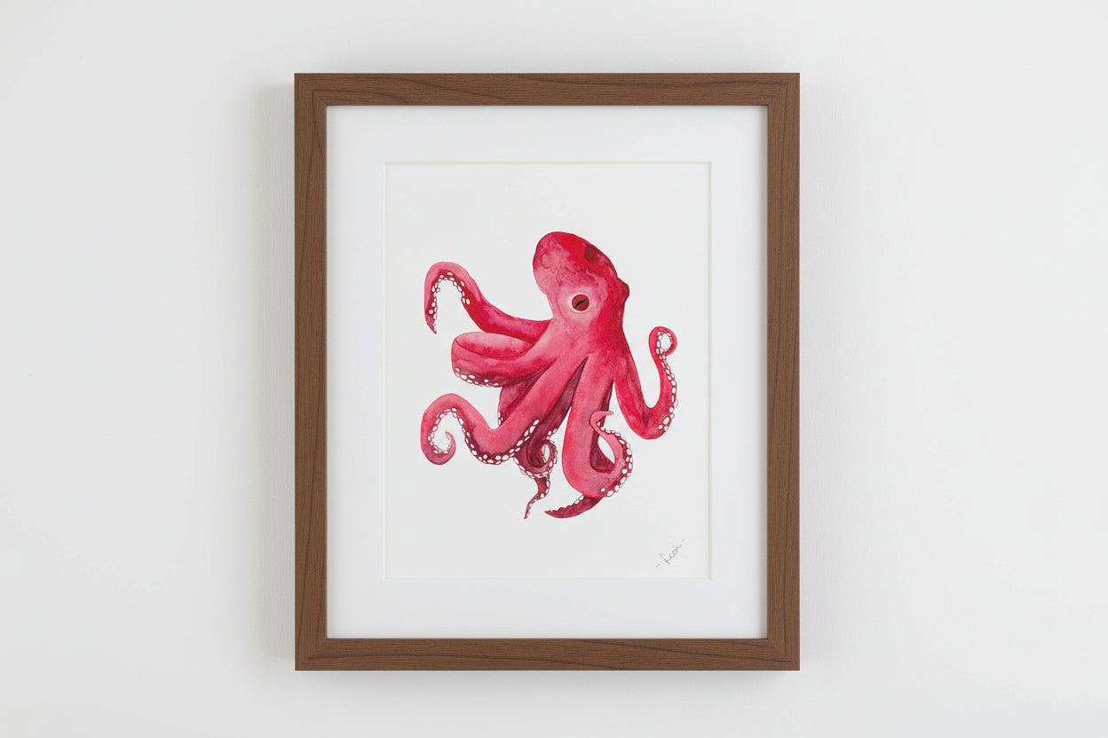 Print - Octopus Watercolor