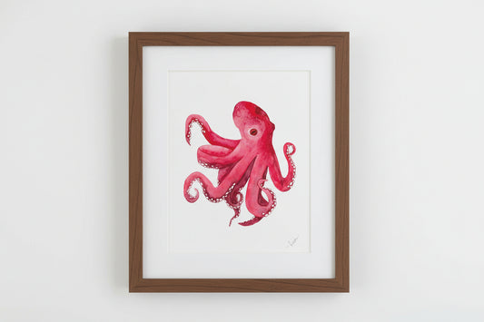 Print - Octopus Watercolor