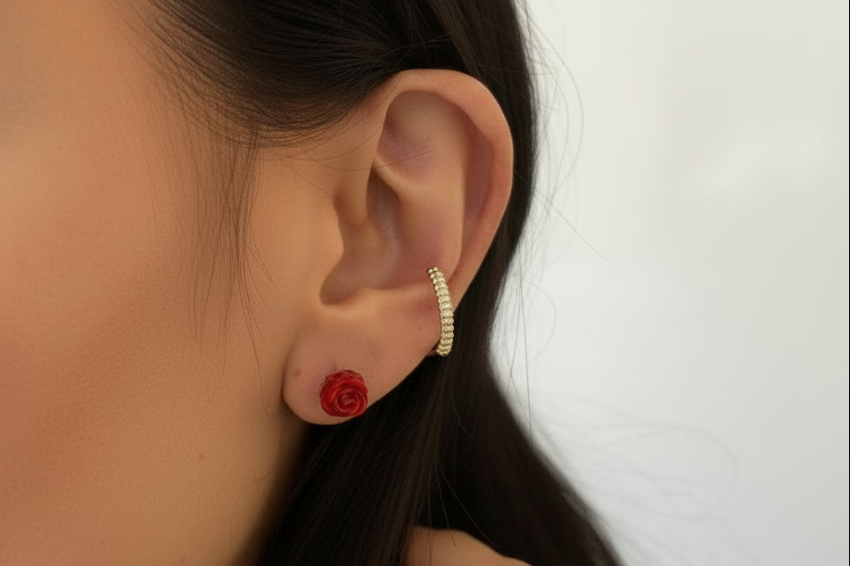 Earring - Rose Stud
