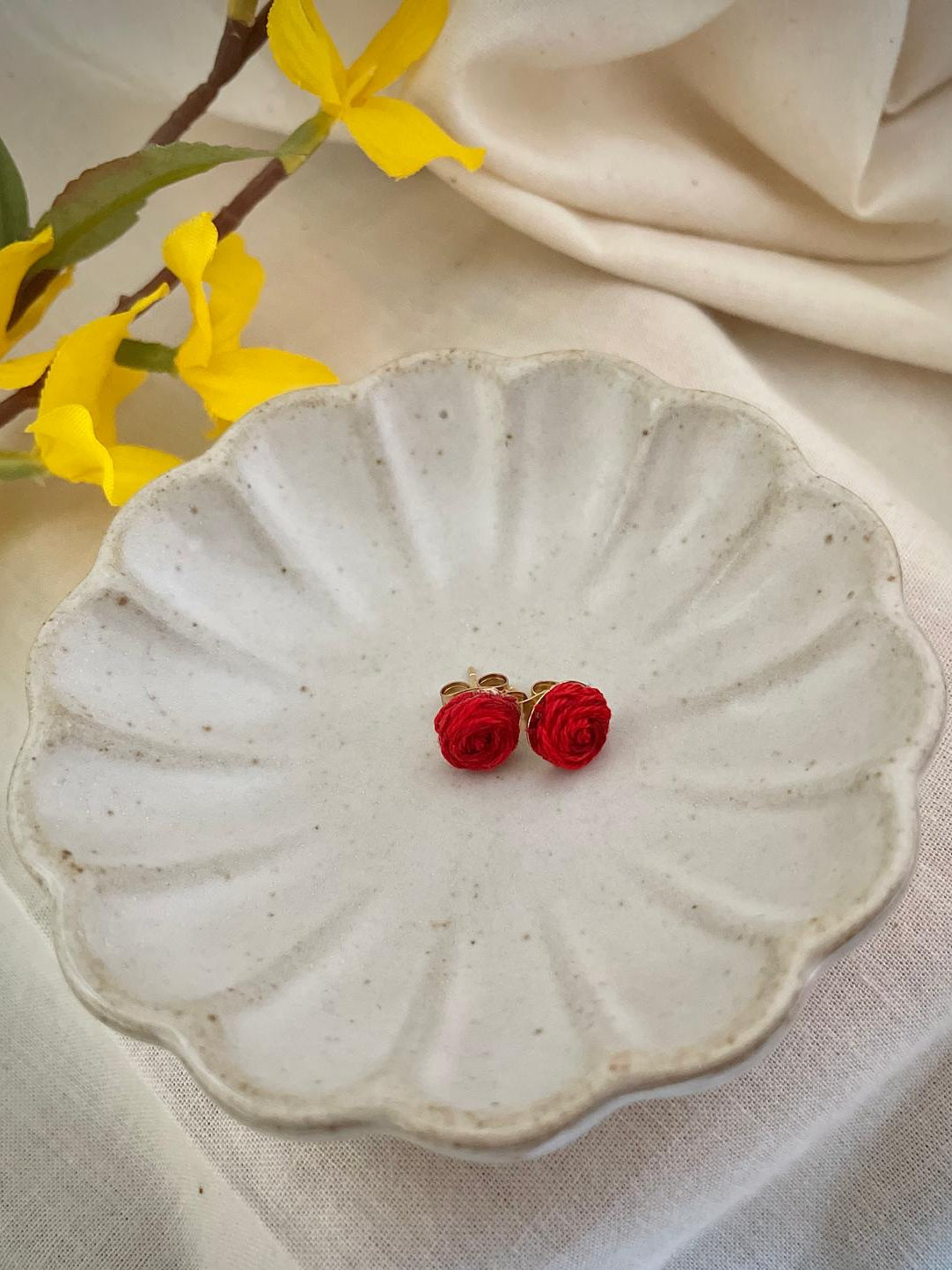 Earring - Rose Stud