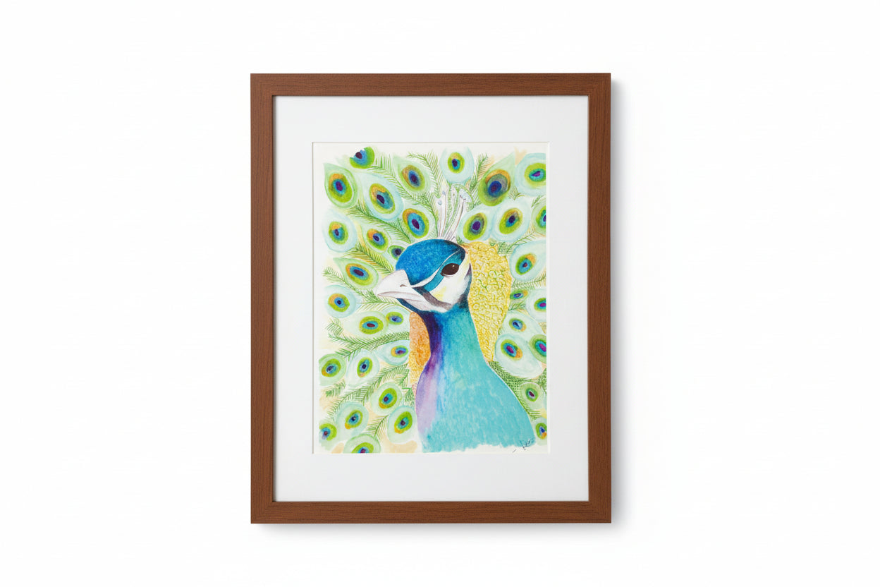 Print - Peacock Watercolor